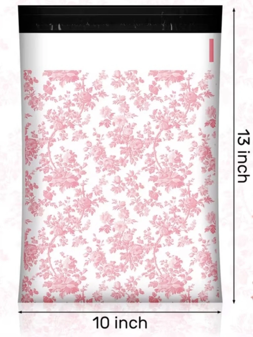 50 Pink French Toile Polymailers 10x13 Floral Shipping Bags Boutique Packaging